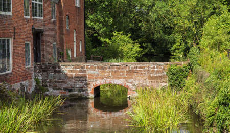 old brick built house in the countrysideの写真素材