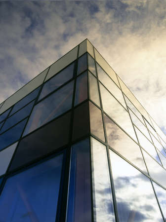 an office block in an urban environment