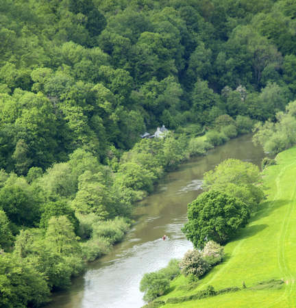 the river wye view from symonds yatの写真素材