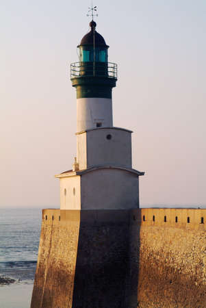 the resort town of le treport in normandy franceの写真素材