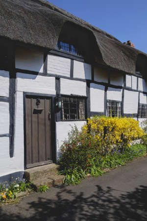 a cottage in an english villageの写真素材