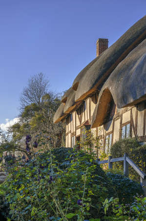 anne hathaways cottage home of william shakespeares wife shottery stratford-upon-avon great britain england uk united kingdom euの写真素材