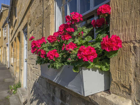 village with houses in countryside - blockley cotswolds