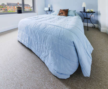 bedroom in newly converted house clean design modern