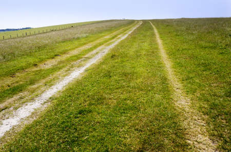 footpath south downs sussex ukの写真素材