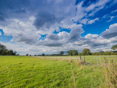 a field in the countryside in a rural environmentの写真素材