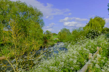 river avon bidford on avon warwickshire england ukの写真素材