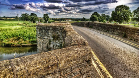 Bridge over river Avon Warwickshire England ukの素材