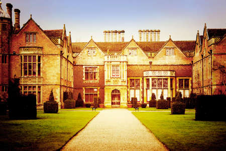 Stately home Charlecote park Warwickshire midlands England ukの素材