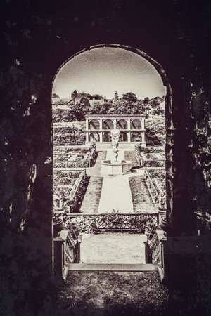 Kenilworth castle park and gardens Warwickshire England ukの素材