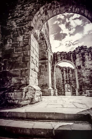 Kenilworth castle park and gardens Warwickshire England ukの素材