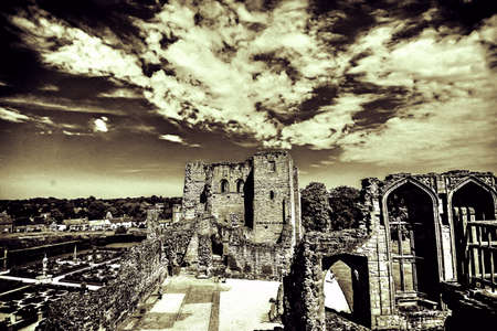 Kenilworth castle park and gardens Warwickshire England ukの素材