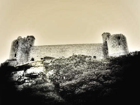 Harlech castle Gwynedd North Wales ukの素材