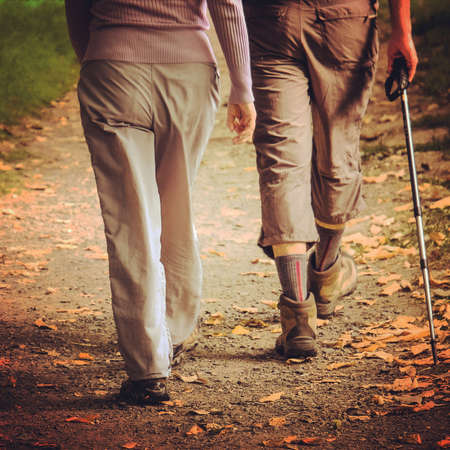 Senior hikers