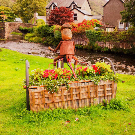 Beddgelert village in the snowdonia national park Wales ukの素材