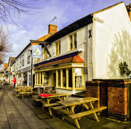Typical picturesque English villageの素材