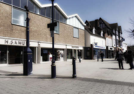 Town shopping retail centre mallの素材