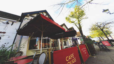 High street shops shopping mallの素材