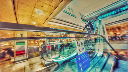 High street shops shopping mallの素材