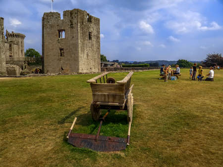 raglan castle walesの写真素材