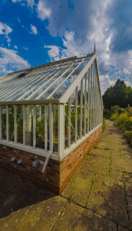 greenhouse ryton organic gardens nr. coventry midlands england の写真素材