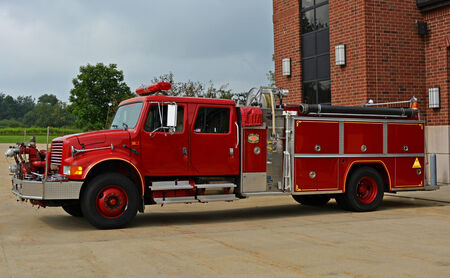 Vintage International pumper fire engine  If this fire truck could talk imagine the stories it could...