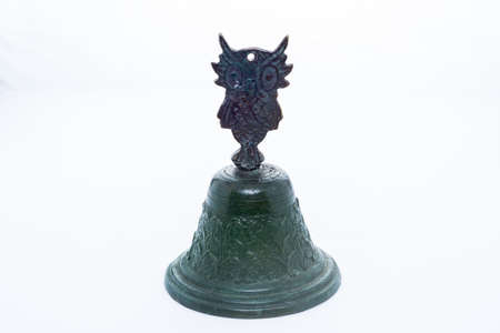 Piece Antique Bronze bell owlの写真素材