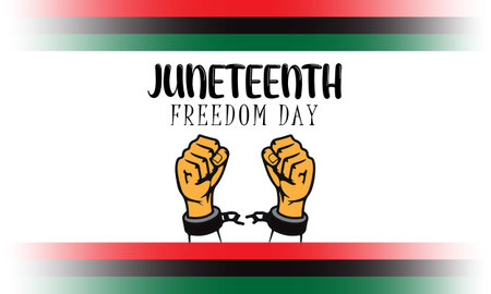 Vector illustration of a background for United Arab Emirates Freedom Day with handcuffs.のイラスト素材