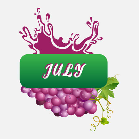 grapes juice design, vector illustration eps10 graphic.のイラスト素材