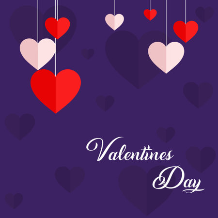 Happy Valentines Day vector illustration. It is suitable for card, banner, or posterのイラスト素材