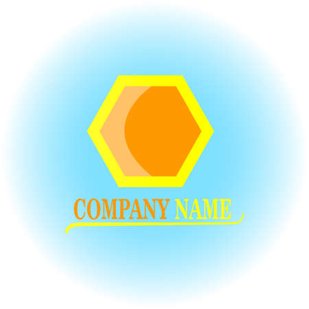 The for beekeeping with an inscription on a blue backgroundのイラスト素材