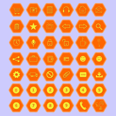 A flat icons for beekeepingのイラスト素材