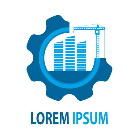 Universal logo for a construction company and for other similar firmsのイラスト素材