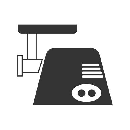 The gray meat grinder icon. This illustration shows a flat icon for web.のイラスト素材