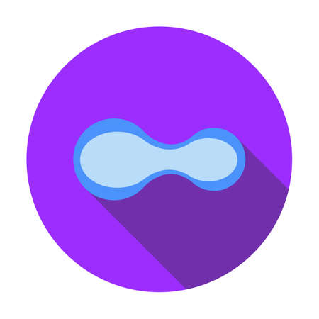 A pull buoy icon. This flat icon can be used for the web.のイラスト素材