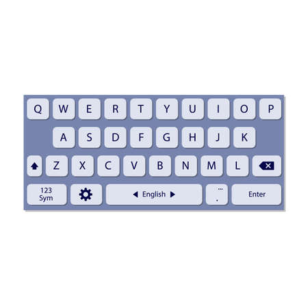 The illustration of mobile keyboard.のイラスト素材