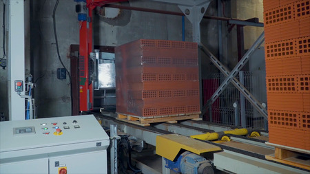 Plant for the production of bricks. Plant for production building material with ready brick,...