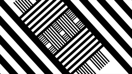 Abstract black and white stripe background with shade. Abstract black and white twirl background, Vortex. blck and white swirl or cubesの写真素材