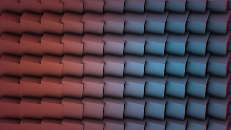 Abstract wall of planes moving in organic way. The movement is perfectly looped. Abstract...