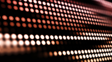 Glowing geometric background. Animation of moving colorful dots. Dotted abstract moving block backgroundの写真素材