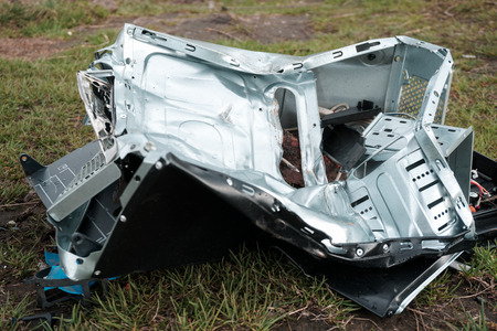 Computer in nature. The concept of the importance of nature in the technological world.の写真素材