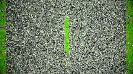 Moving on the Road. Animation. Running lane markings.の写真素材