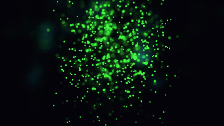 Question mark. Animation of plexus network from question symbol on colorful background with flowing of plexus particles. Abstract background with glossy surface and animation extrusion of symbol of question.の写真素材