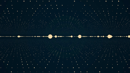 Camera moving into a 3d grid infinite space loop. High Definition motion background featuring an...