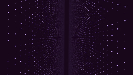 Abstract background with animation moving of dots. Magic flickering dots or glowing flying points.