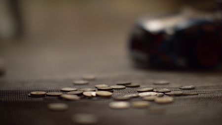 Coins money poured from piggy Bank. Finance concept.