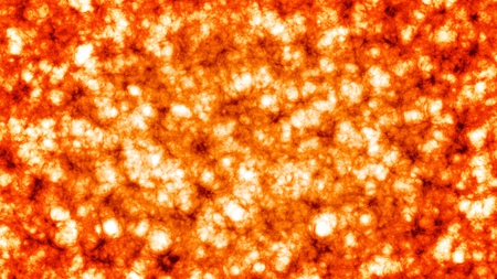 Sun front close up. Abstract background surface of sun. Cloud of orange fire blastの写真素材