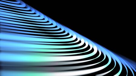 Abstract animation of colored lines on a black background. Animation. Beautiful abstraction of...