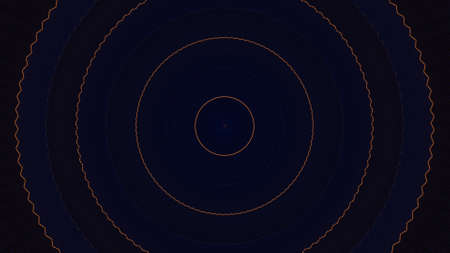 Circular waves motion graphics on black background, seamless loop. Animation. Abstract sound...