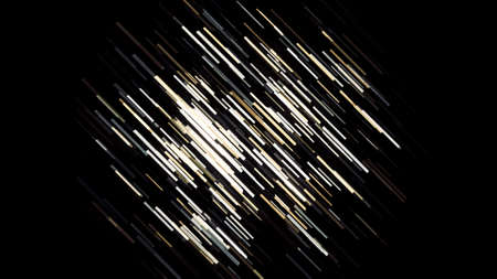 Abstract parallel short lines moving randomly on black background, seamless loop. Animation....